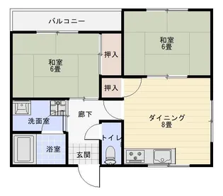 メゾンプリュネル【5階】の間取り