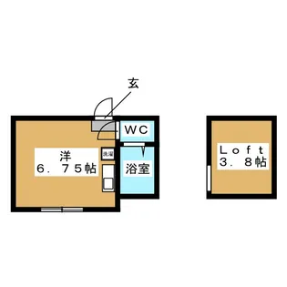 ユナイト追浜アクロポリス【2階】の間取り