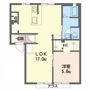 プラムハイツ【1階】の間取り