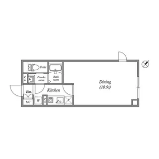 LIVART SEASON 幡ヶ谷【4階】の間取り