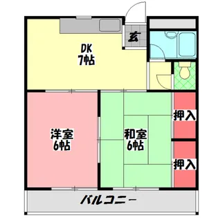 グローリーハイツ森田【3階】の間取り