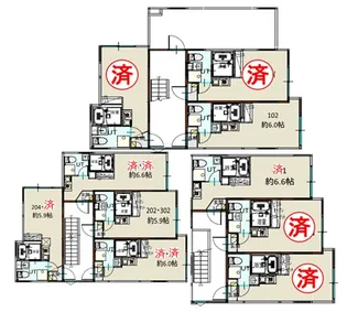 アンビエンテ西新井【1階】の間取り