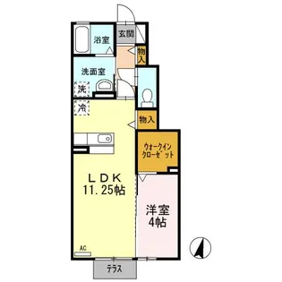 ジュネス藤木【1階】の間取り