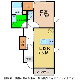 ENCIAII【1階】の間取り