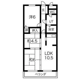 ラポート宇治川【3階】の間取り