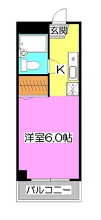 1Kの間取り画像