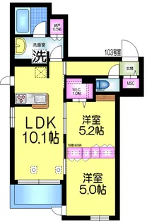 千葉県市川市末広2【マンション】の間取り