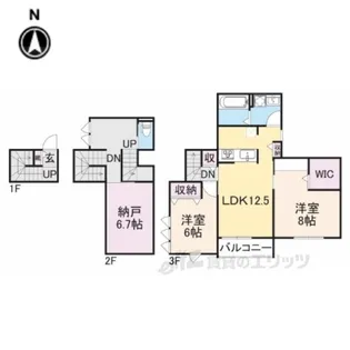 シルクメゾン岡崎【2階】の間取り