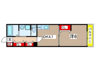 仮)作草部町B棟共同住宅新築工事【1階】の間取り