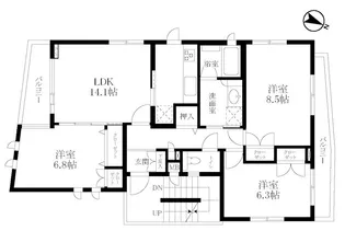 I HOUSE【2階】の間取り