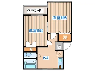 第十二ショ-ケ-ビル【3階】の間取り