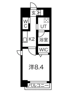 ウルフィエスタ桜山【9階】の間取り