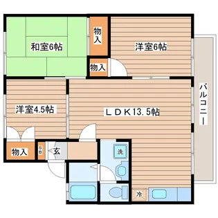 セジュールアステル【2階】の間取り