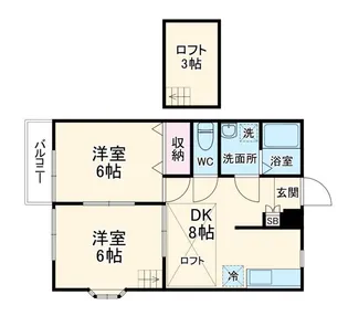 Bee アムール【2階】の間取り