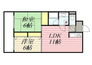 リバティ館【5階】の間取り