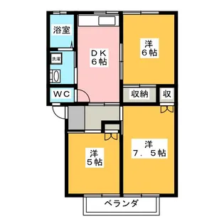 ドミール安藤【2階】の間取り