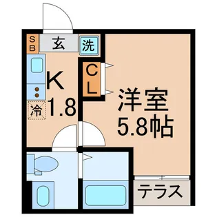 神奈川県横浜市保土ヶ谷区月見台【アパート】の間取り
