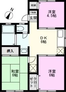 シャトー清水【2階】の間取り