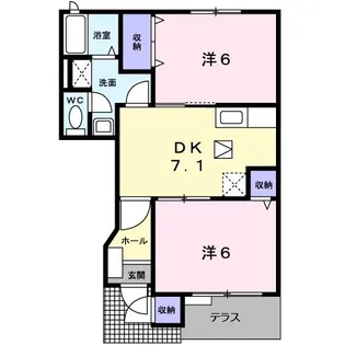 セントラル・ケイA棟【1階】の間取り