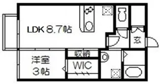 埼玉県さいたま市中央区本町東2【アパート】の間取り