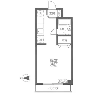 コーポ市川【3階】の間取り