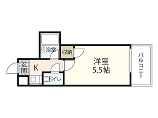 スタープラザ三篠【6階】の間取り