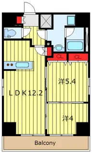 八番館【6階】の間取り