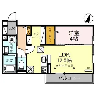 群馬県高崎市江木町【アパート】の間取り
