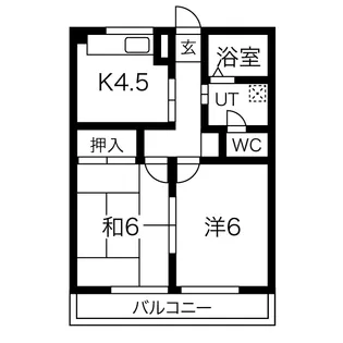 望月サンハイツ【1階】の間取り