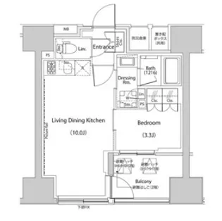 東京都中央区日本橋久松町【マンション】の間取り