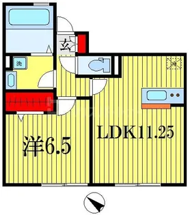 千葉県船橋市東中山2【アパート】の間取り