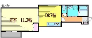 オンリーワン篠原北【1階】の間取り