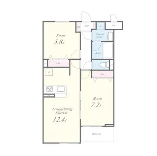 LUCIET SI(ルシエティーエスワン)【2階】の間取り