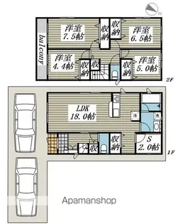 埼玉県川越市岸町2【一戸建】の間取り