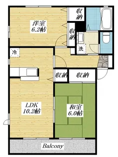 東京都日野市石田2【アパート】の間取り