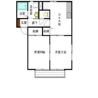 アダマンテピノB【2階】の間取り