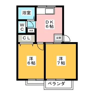 アネックス愛宕【2階】の間取り