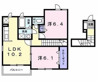 グラン シエル【2階】の間取り