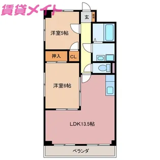 グレースマンション藤【7階】の間取り