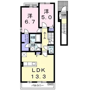 カスターニャ【2階】の間取り