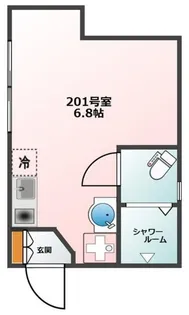 Glanz東新宿【2階】の間取り