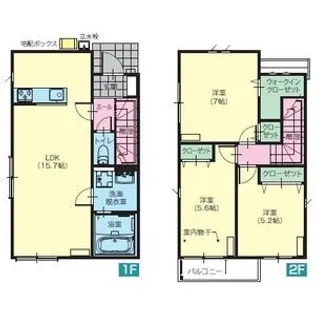 栃木県下都賀郡壬生町大字安塚【一戸建】の間取り