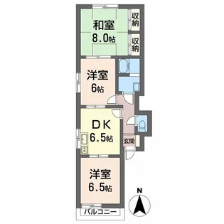 グリーンハイム C棟【2階】の間取り