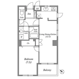 東京都港区白金台5【マンション】の間取り