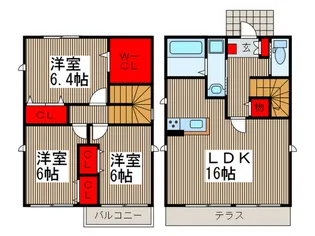 埼玉県新座市西堀2【一戸建】の間取り