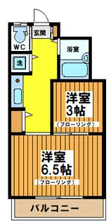 ジョイライフ桜上水【1階】の間取り