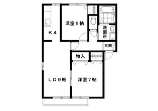 ハピネス【1階】の間取り