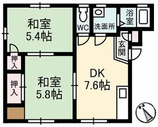 フレグランスマニス【1階】の間取り