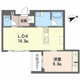リオリエント加納本町【3階】の間取り