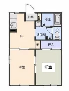 ディアス星が丘 B【2階】の間取り